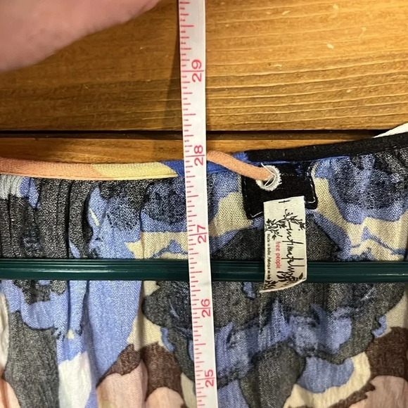 Free people women’s cape/dress Sm viscose lightweight  floral print mini event - Picture 4 of 8